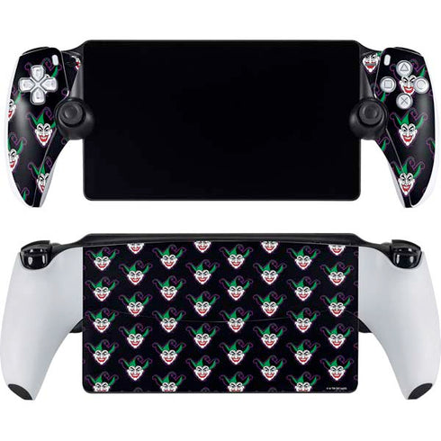 DC Comics The Joker Logo Pattern PlayStation Portal Remote Player Skin
