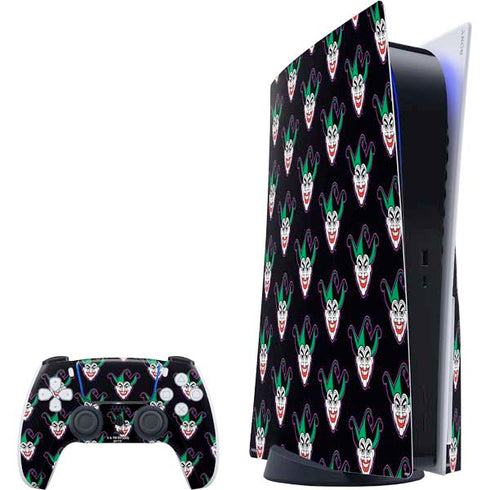 DC Comics The Joker Logo Pattern PlayStation PS5 Skins