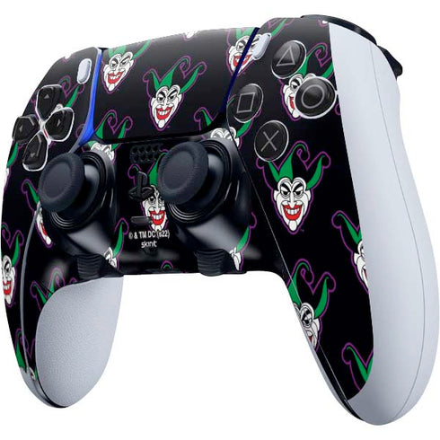 DC Comics The Joker Logo Pattern PS5 DualSense Edge Pro Controller Skin