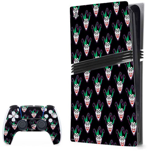 DC Comics The Joker Logo Pattern PlayStation PS5 Skins
