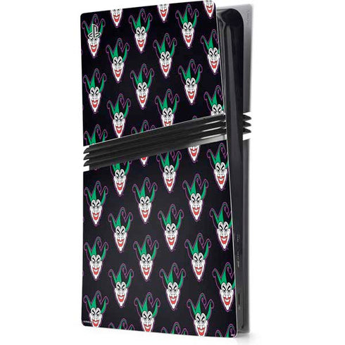 DC Comics The Joker Logo Pattern PS5 Pro Console Skin