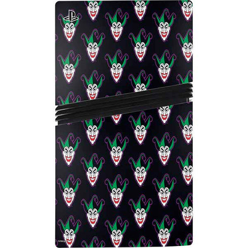 DC Comics The Joker Logo Pattern PS5 Pro Disk Console Skin
