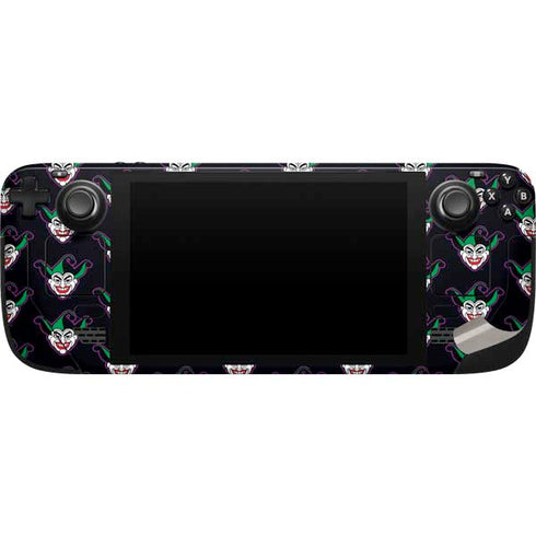 DC Comics The Joker Logo Pattern Steam Deck Handheld Gaming Computer Skin