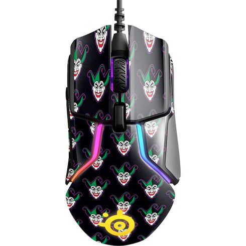 DC Comics The Joker Logo Pattern SteelSeries Rival 600 Gaming Mouse Skin