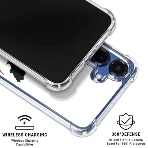 The Dark Knight Joker face Galaxy S25 Clear Case