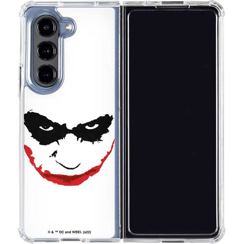 The Dark Knight Joker face Galaxy Z Fold5 5G Clear Case