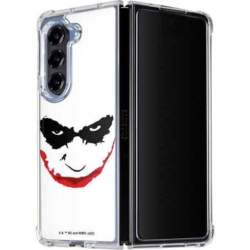 The Dark Knight Joker face Galaxy Z Fold5 5G Clear Case