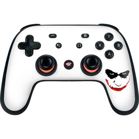 The Dark Knight Joker face Google Stadia Controller Skin