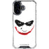 The Dark Knight Joker face iPhone 16 Plus Clear Case