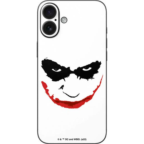 The Dark Knight Joker face iPhone 16 Plus Skin