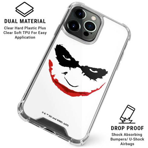 The Dark Knight Joker face iPhone 16 Pro Clear Case