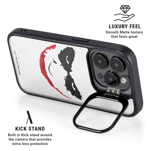 The Dark Knight Joker face iPhone 16 Pro Kickstand Case