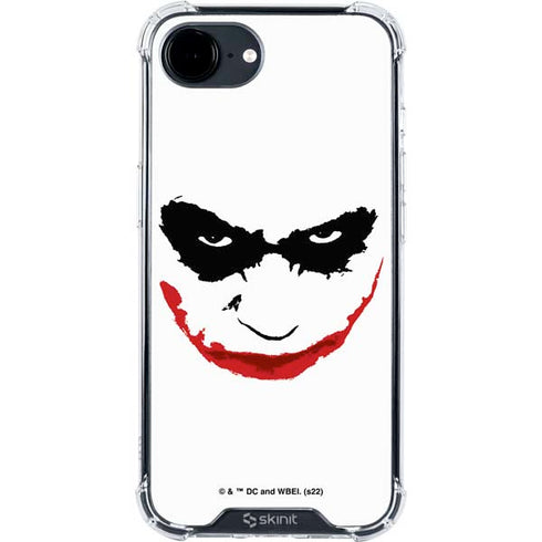 The Dark Knight Joker face iPhone 16e Clear Case