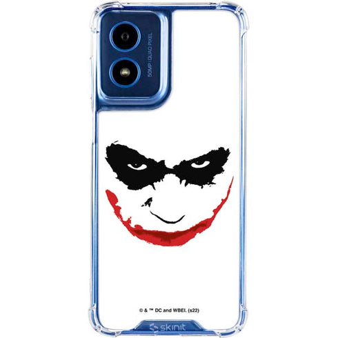 The Dark Knight Joker face Moto G 5G (2024) Clear Case