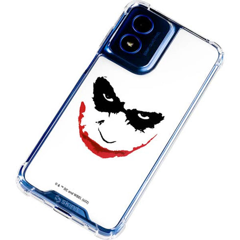 The Dark Knight Joker face Moto G 5G (2024) Clear Case