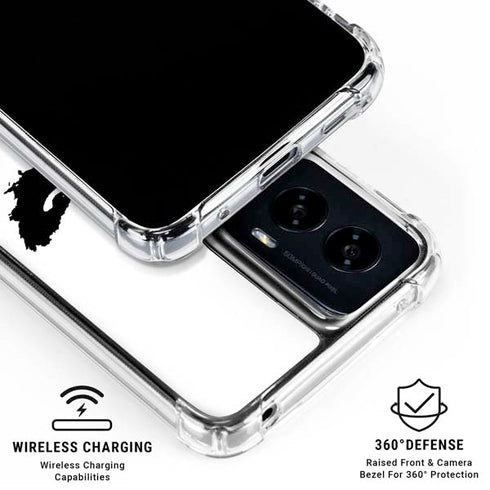 The Dark Knight Joker face Moto G Power 5G (2024) Clear Case