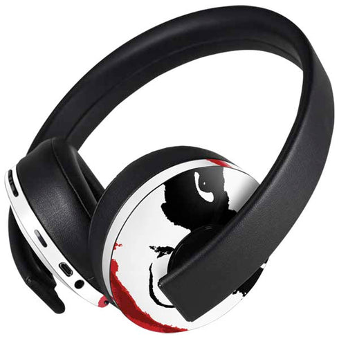 The Dark Knight Joker face PlayStation 4 Gold Wireless Headset Skin