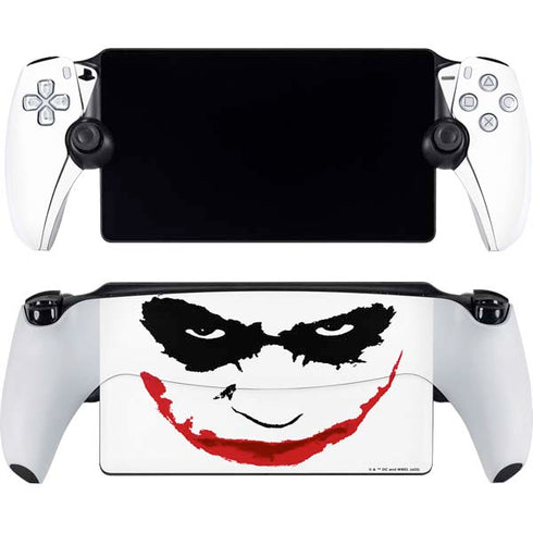 The Dark Knight Joker face PlayStation Portal Remote Player Skin