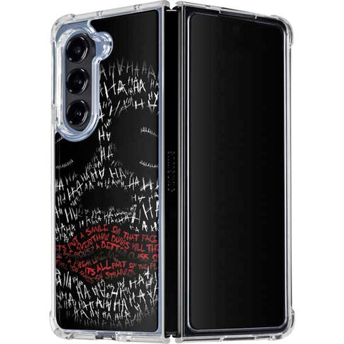 DC Comics The Joker Put a Smile On That Face Galaxy Z Fold5 5G Clear Case