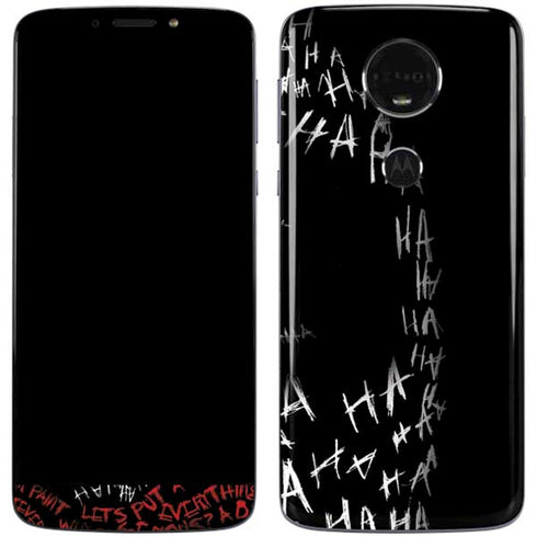 DC Comics The Joker Put a Smile On That Face Moto E5 Plus Skin