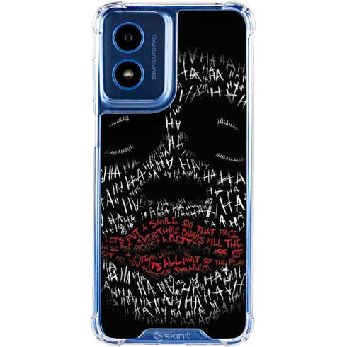 DC Comics The Joker Put a Smile On That Face Moto G 5G (2024) Clear Case