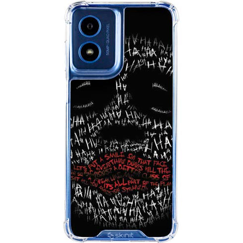 DC Comics The Joker Put a Smile On That Face Moto G Play 4G (2024) Clear Case