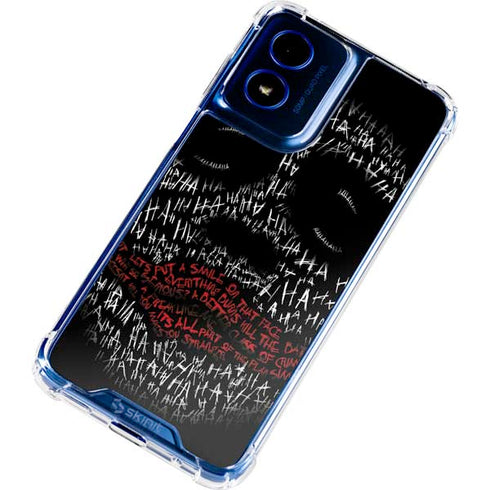 DC Comics The Joker Put a Smile On That Face Moto G Play 4G (2024) Clear Case
