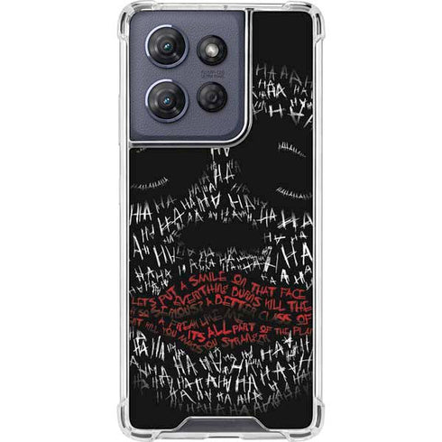 DC Comics The Joker Put a Smile On That Face Moto G Power 5G (2025) Clear Case