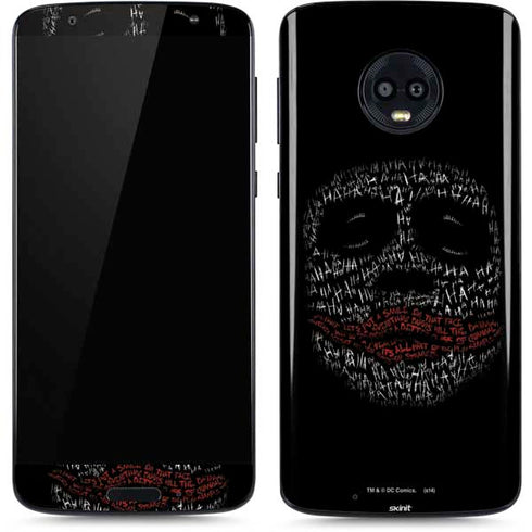 DC Comics The Joker Put a Smile On That Face Moto G6 Skin