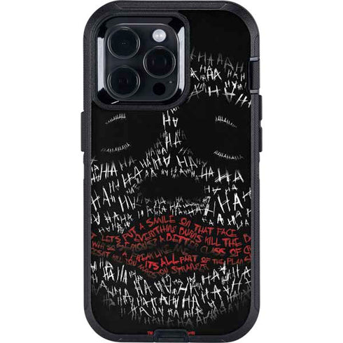DC Comics The Joker Put a Smile On That Face Otterbox Defender iPhone Skin