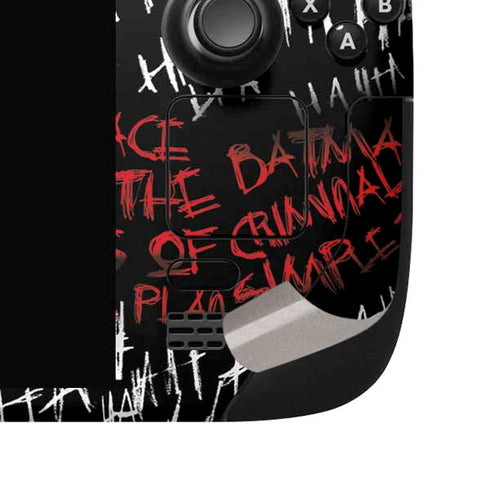 DC Comics The Joker Put a Smile On That Face Steam Deck Handheld Gaming Computer OLED Skin