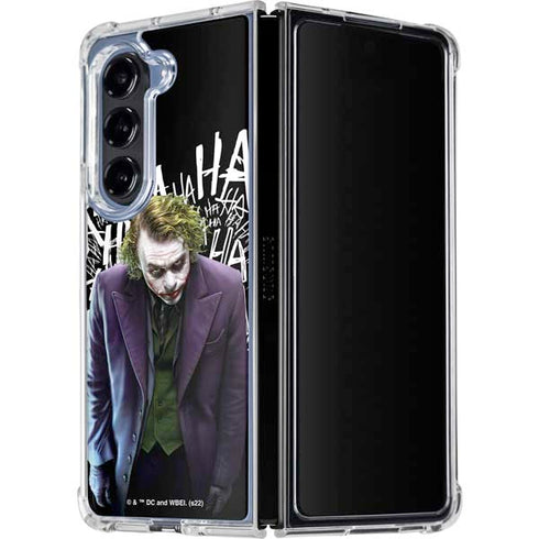 The Dark Knight Joker Galaxy Z Fold5 5G Clear Case