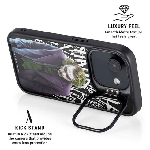 The Dark Knight Joker iPhone 16e Kickstand Case