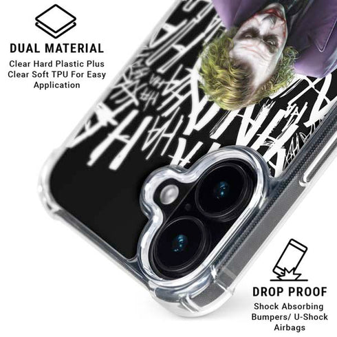 The Dark Knight Joker iPhone 17 Clear Case