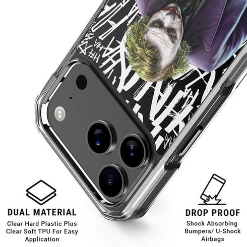The Dark Knight Joker iPhone 18 Pro Clear Case