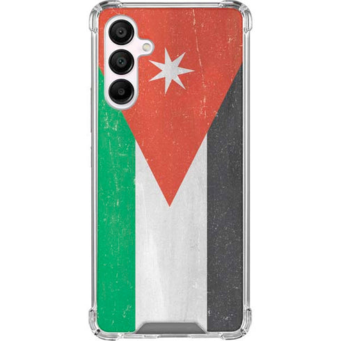 Jordan Flag Distressed Galaxy A16 5G Clear Case