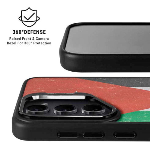 Jordan Flag Distressed Galaxy S24 FE Kickstand Case