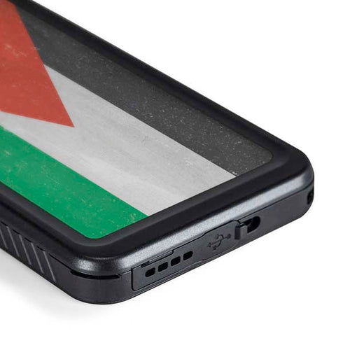 Jordan Flag Distressed Galaxy S24 Plus Waterproof Case