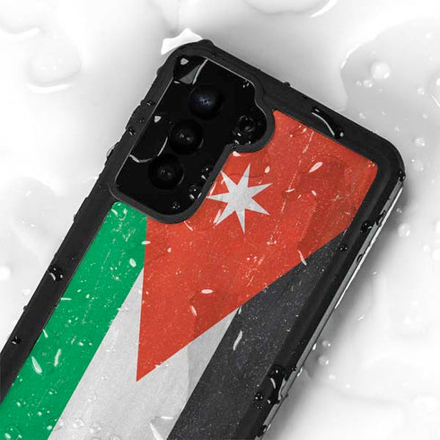 Jordan Flag Distressed Galaxy S24 Plus Waterproof Case