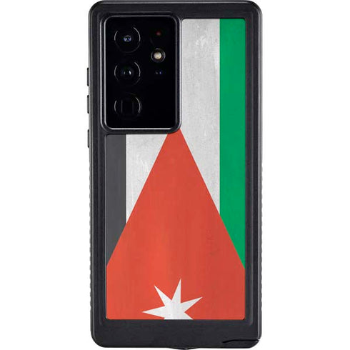 Jordan Flag Distressed Galaxy S24 Ultra Waterproof Case
