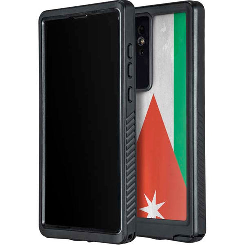 Jordan Flag Distressed Galaxy S24 Ultra Waterproof Case