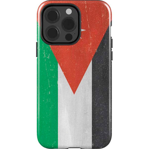 Jordan Flag Distressed iPhone 15 Pro Impact Case