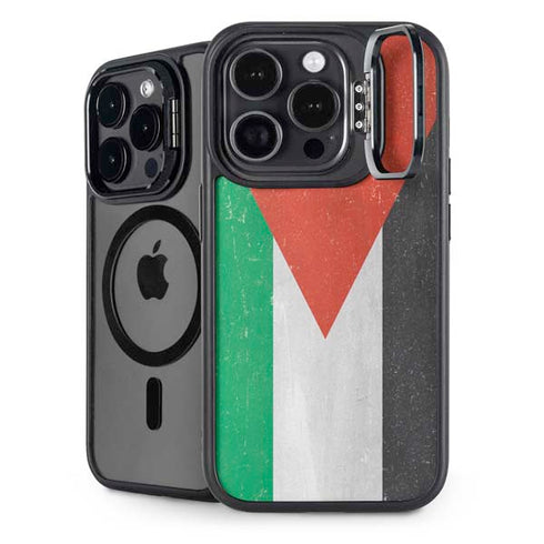 Jordan Flag Distressed iPhone 15 Pro Max Kickstand Case