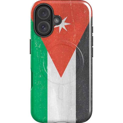 Jordan Flag Distressed iPhone 16 Magsafe Impact Case