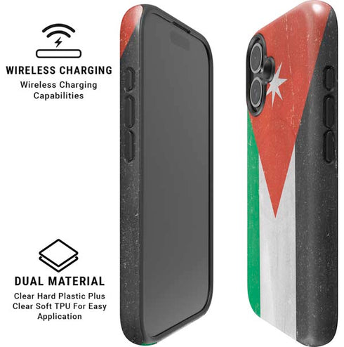 Jordan Flag Distressed iPhone 16 Magsafe Impact Case