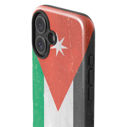 Jordan Flag Distressed iPhone 16 Plus Impact Case