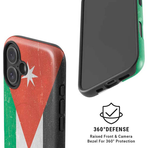 Jordan Flag Distressed iPhone 16 Plus Magsafe Impact Case