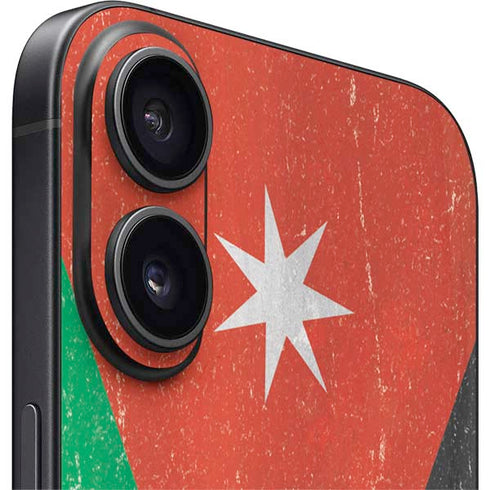 Jordan Flag Distressed iPhone 16 Plus Skin