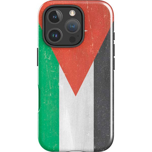 Jordan Flag Distressed iPhone 16 Pro Max Impact Case
