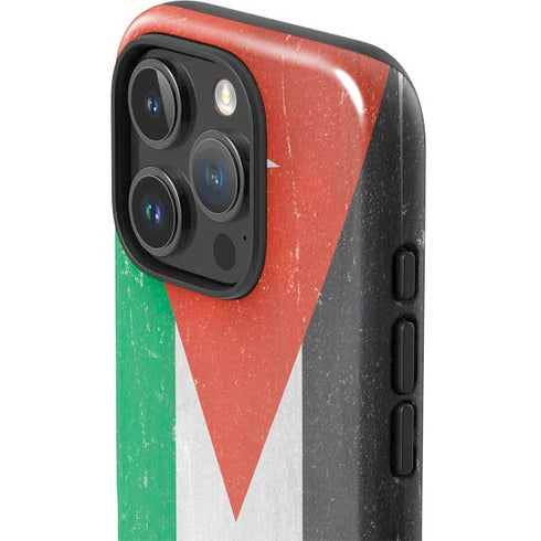 Jordan Flag Distressed iPhone 16 Pro Max Impact Case